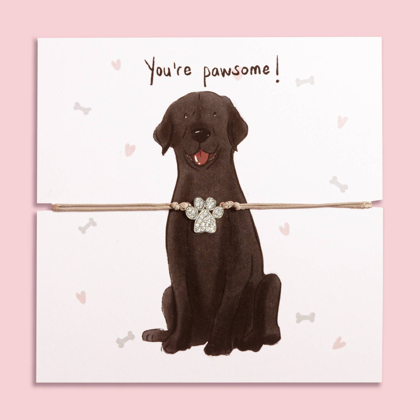 Labrador – Sparkly Paw Charm Bracelet