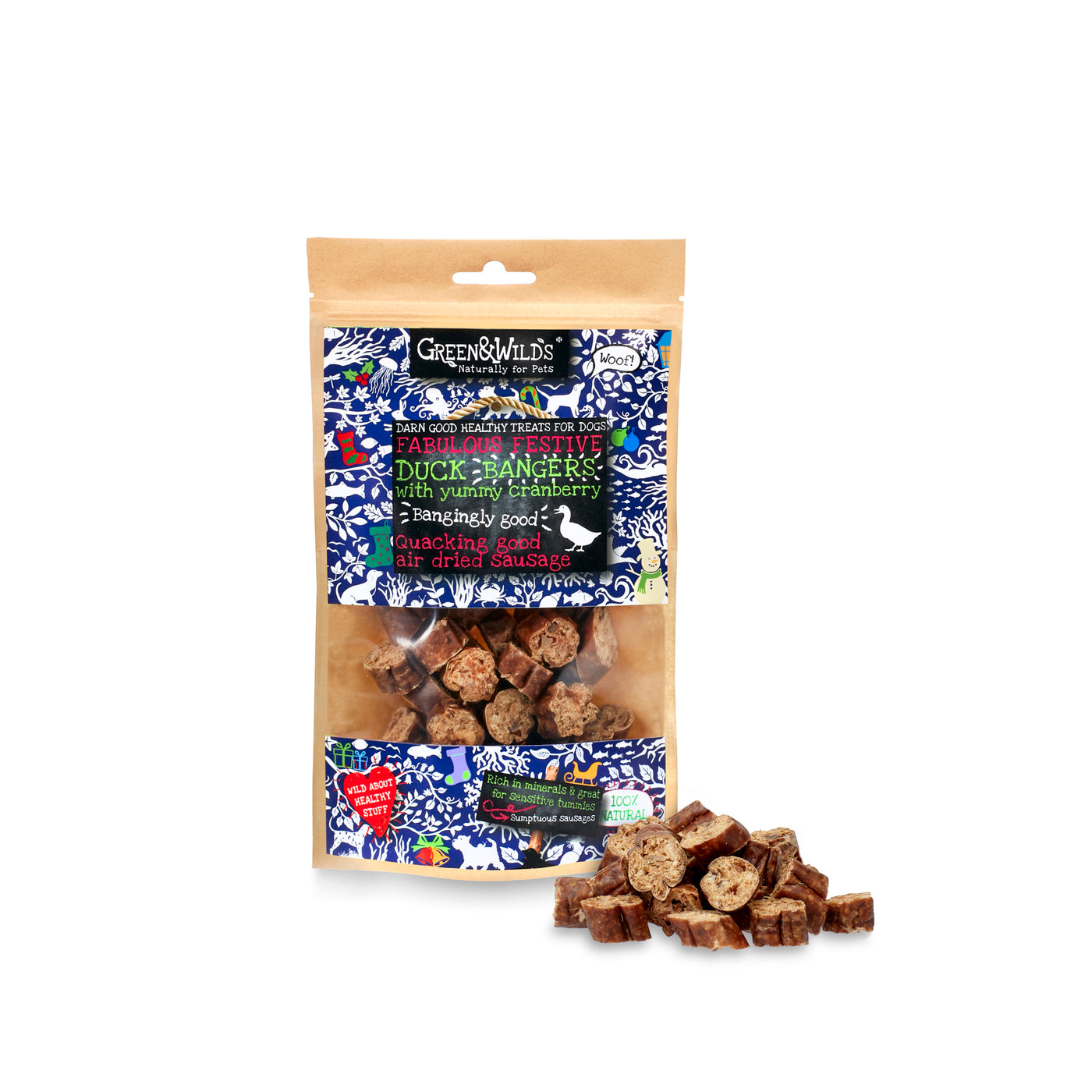 Green & Wilds Duck & Cranberry Christmas Bangers