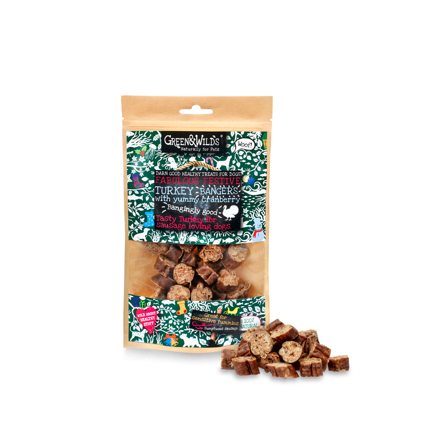 Green & Wilds Turkey & Cranberry Christmas Bangers