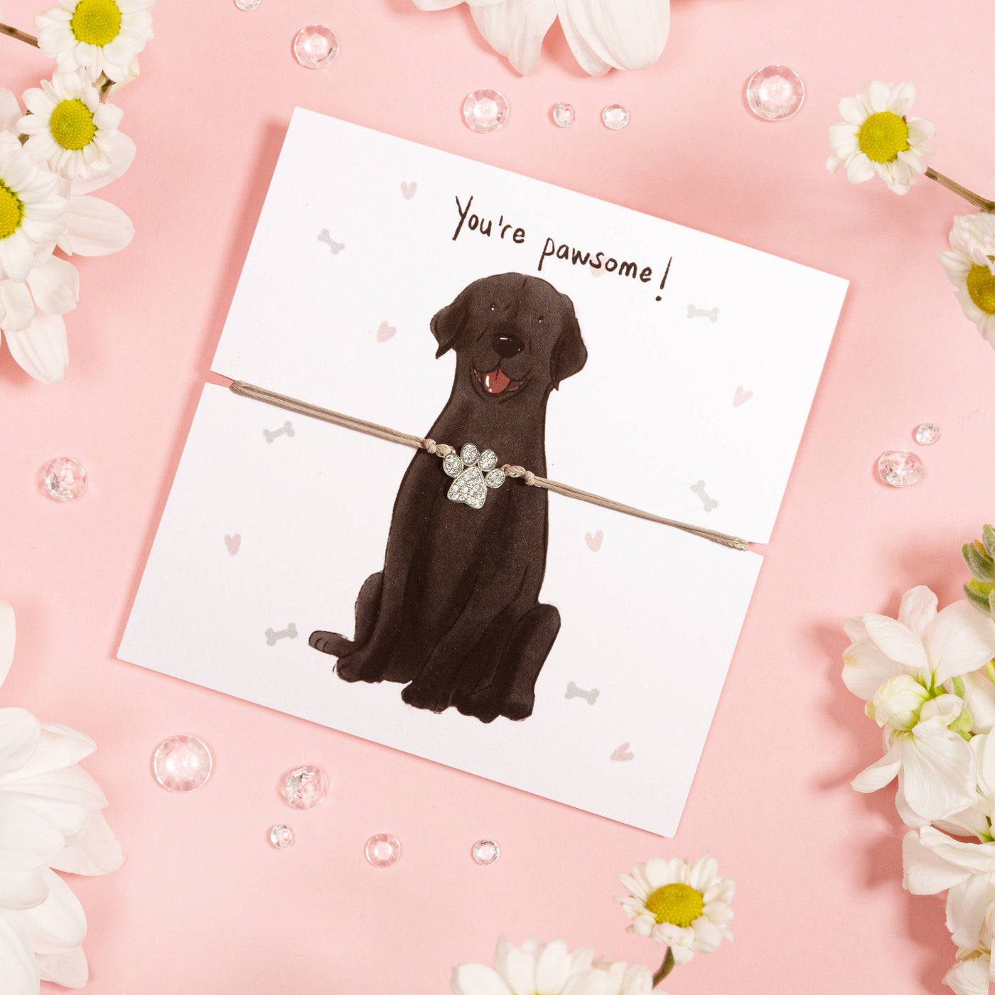 Labrador – Sparkly Paw Charm Bracelet