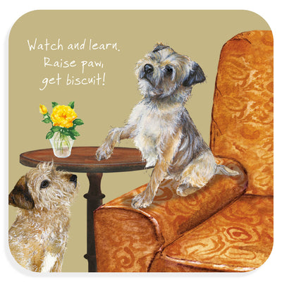 The Little Dog Laughed Coaster - Distinctive Pets