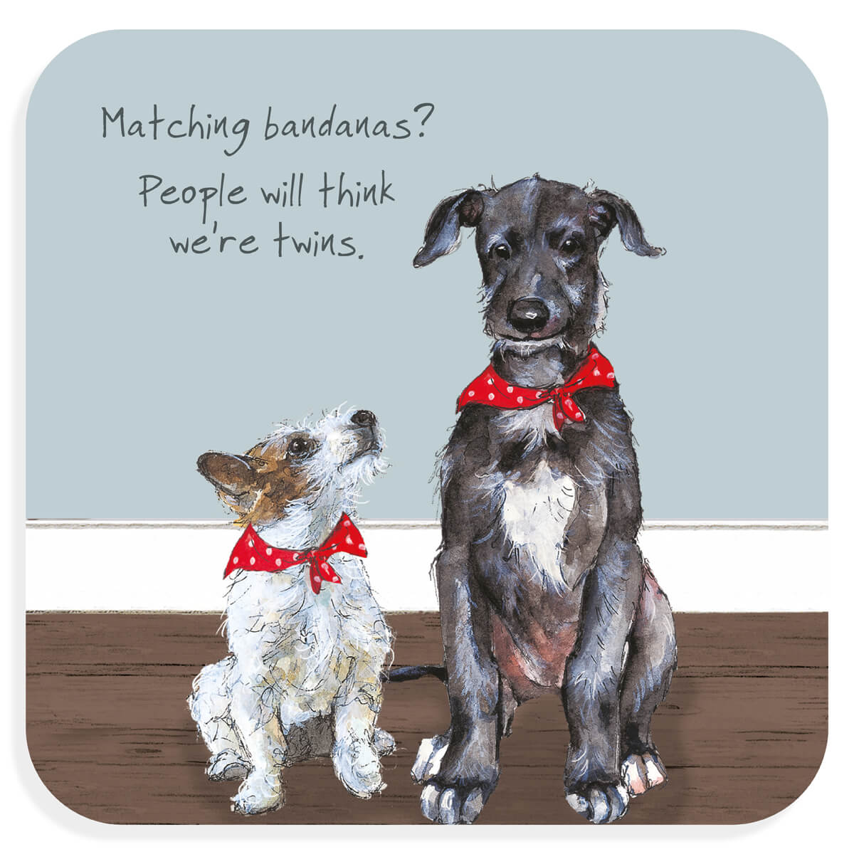 The Little Dog Laughed Coaster - Distinctive Pets