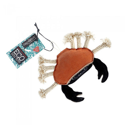 Green & Wilds Carlos Crab Eco Dog Toy - Distinctive Pets