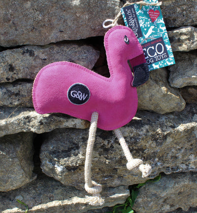 Green & Wilds Eco Toy, Floyd the Flamingo - Distinctive Pets