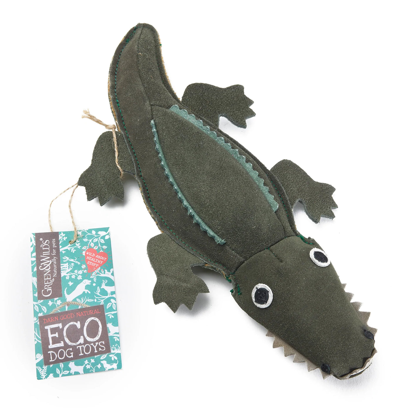 Green & Wilds Eco Toy - Colin the Crocodile - Distinctive Pets