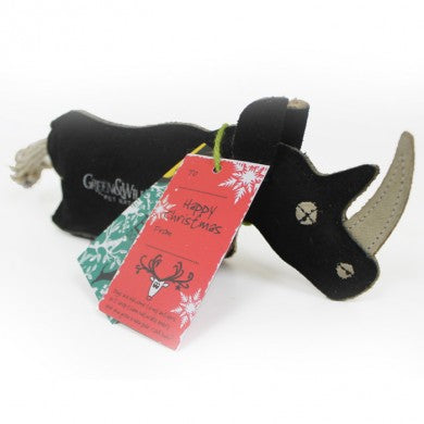 Green & Wilds Ronnie Rhino Eco Dog Toy - Distinctive Pets