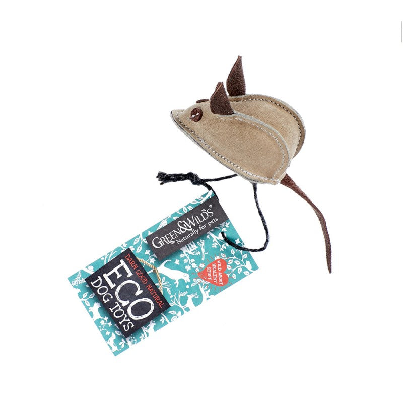 Green & Wilds Mike the Mouse - Eco Dog Toy - Distinctive Pets